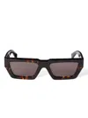 Off-white Geometric-frame Tortoiseshell Sunglasses In Black