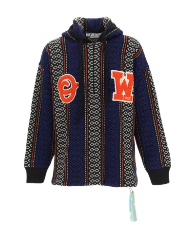 OFF-WHITE OFF-WHITE DRAWSTRING LONG-SLEEVED HOODIE