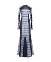 Off-white Geometric-print Maxi Dress In Multicolor