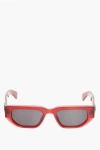 Off-white Geometrical Frame Greeley Sunglasses With Arrow Details In Red
