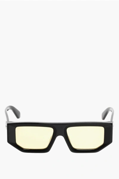 Off-white Geometrical Frame Vancouver Sunglasses With Colored Lenses In Black