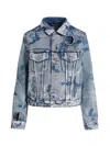 Off-white Blue Regular Fit Jacket