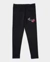 Off-white Girl's Bookish Butterfly Leggings In Black White