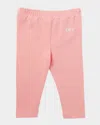 Off-white Girl's Off Stamp Leggings In Pink White