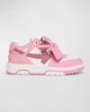 OFF-WHITE GIRL'S OUT OF OFFICE LEATHER LOW TOP SNEAKERS, TODDLERS/KIDS