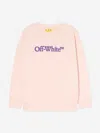 Off-white Soft Pink - Blue Big Bookish Puff Logo-embroidered Cotton-jersey Sweatshirt 4-12+ In Pink