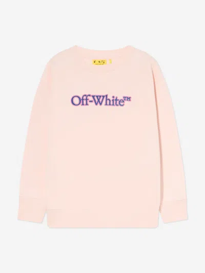 OFF-WHITE OFF-WHITE GIRLS BIG BOOKISH PUFF SWEATSHIRT