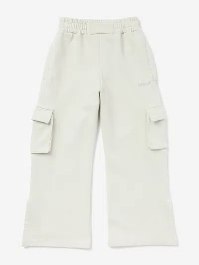 Off-white Babies' Girls Bookish Cargo Sweatpants In Neutral