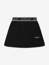 Off-white Bookish Logoband Sweatskirt Black - Whit In Black
