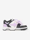 OFF-WHITE GIRLS LEATHER OUT OF OFFICE TRAINERS