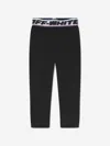 OFF-WHITE GIRLS LOGO BAND LEGGINGS 8 YRS BLACK