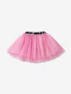 Off-white Logo-waistband Flared Mini Skirt In Pink