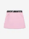 Off-white Girls Logo Industrial Sweat Skirt In Pink