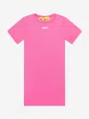 Off-white Logo-print T-shirt Dress In Pink