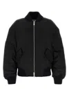 Off-white Off White Oversized Nylon Bomber Jacket