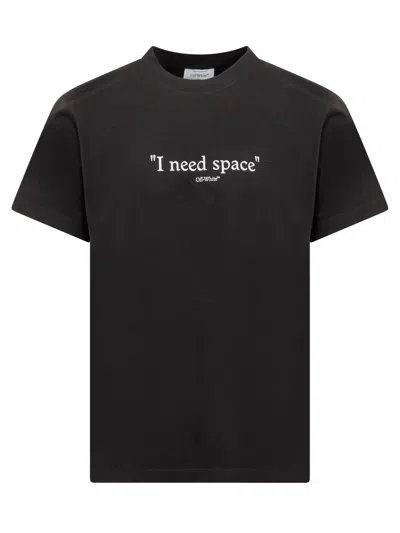Off-white Black 'give Me Space' T-shirt In Black  