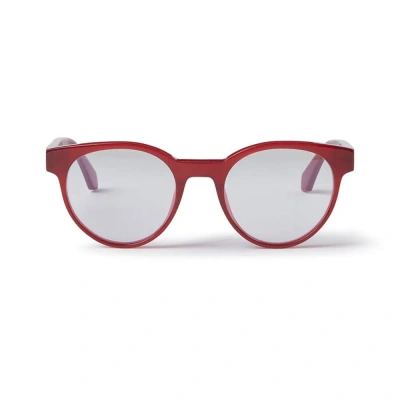 Off-white Glasses In Burgundy