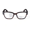 Off-white Full Frame Plain Mirror In Havana