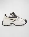 Off-white Glove Mesh Slip-on Runner Sneakers In White Black
