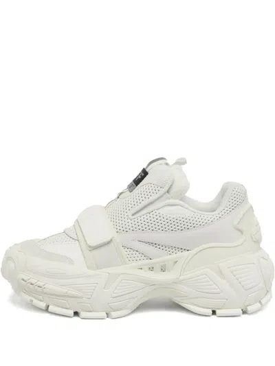 Pre-owned Off-white Glove Perforated Leather Sneakers In White