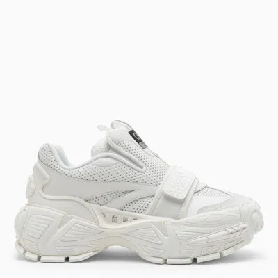 Off-white Glove Slip-on Sneaker With White Panel Design For Women