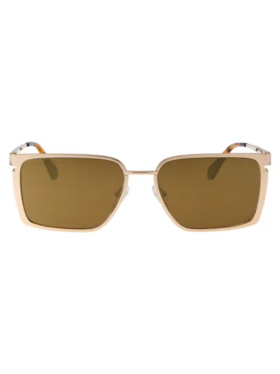 Off-white Gold Acetate Sunglasses