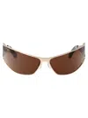 Off-white Gold Acetate  Sunglasses In Brown