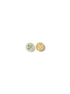 Off-white Gold Arrow Button Studs Earrings In Gold