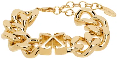 Off-white Arrow Chain Bracelet In Gold