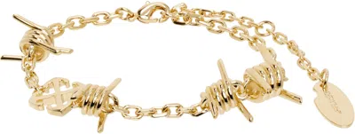 Off-white Gold Barbed Wire Bracelet