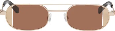 OFF-WHITE GOLD LYNN SUNGLASSES