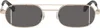Off-white Gold Lynn Sunglasses In Gold Dark Grey