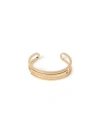 Off-white Gold Paper Clip Cuff In Gold