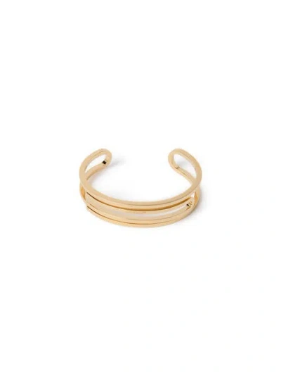 Off-white Gold Paper Clip Cuff