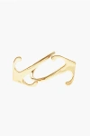 Off-white Golden Effect Brass Mono Arrow Ring