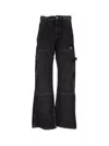 Off-white Vintage Gothic Carpenter Jeans In Denim In Black