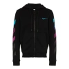 Off-white Gradient Arrows Sketch Mens Long Sleeve Sweater In Black