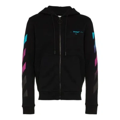Off-white Gradient Arrows Sketch Mens Long Sleeve Sweater In Black