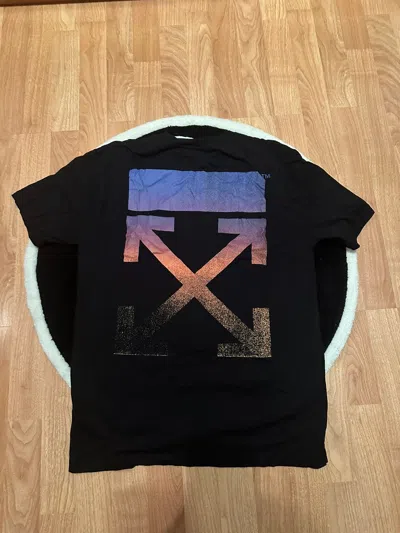 Pre-owned Off-white Gradient Arrows T-shirt In Black