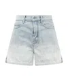 Off-white Gradient-effect Denim Shorts In White