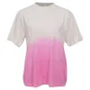 Off-white Off White Gradient Effect T-shirt In Pink Cotton In Pink