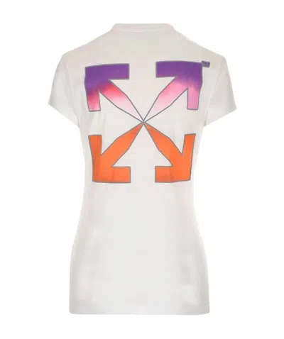 Off-white Gradient-style Logo T-shirt In White