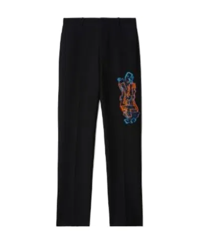 Off-white Graf Coupe' Slim-cut Trousers In Black