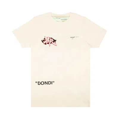 Pre-owned Off-white Graffiti Logo Print T-shirt 'white'