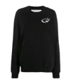 Off-white Graffiti Logo Sweatshirt In Black