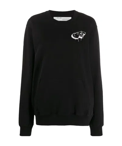 Off-white Graffiti Logo Sweatshirt In Black