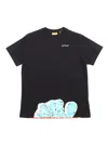 Off-white Graffiti Type Tee S/s Black - White In Black