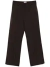 Off-white Virgin-wool Wide-leg Trousers In Mole