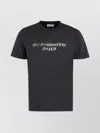 Off-white Graphic Crew Neck T-shirt With Ribbed Collar In Black