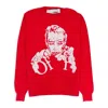 Off-white Embroidered Sweatshirt In Red